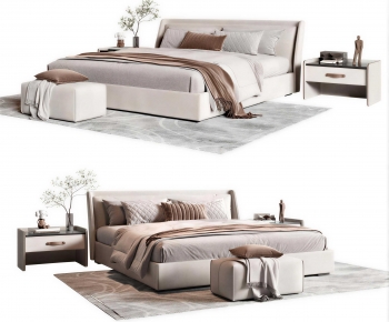 Modern Double Bed-ID:998895886