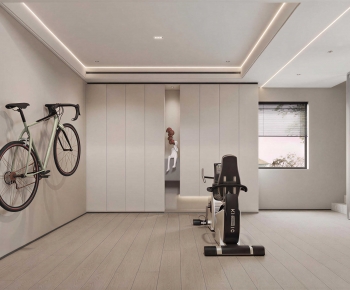 Modern Home Fitness Room-ID:211078885
