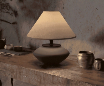 Wabi-sabi Style Table Lamp-ID:232171063