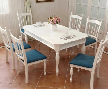 American Style Dining Table And Chairs-ID:670850996