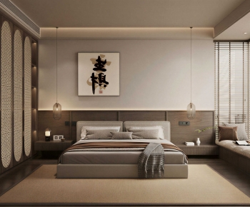 Wabi-sabi Style Bedroom-ID:474525933