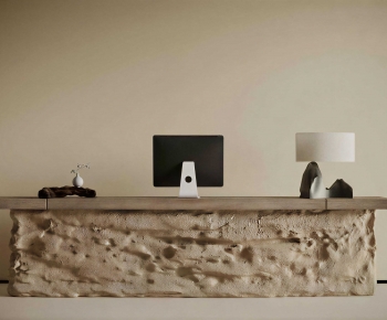 Wabi-sabi Style Reception Desk-ID:858798981