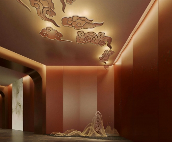 New Chinese Style Hallway-ID:890427116