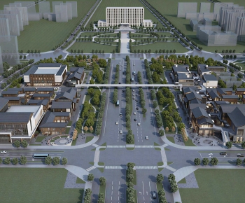 New Chinese Style Commercial Street-ID:682507043