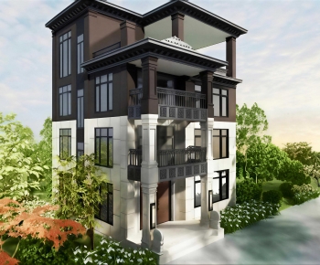Simple European Style Detached Villa-ID:188317061