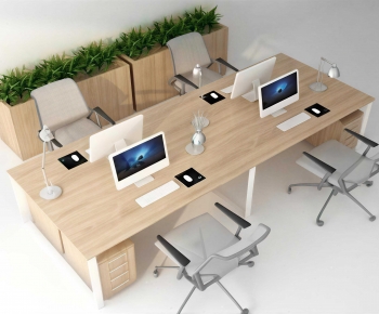 Modern Office Desk And Chair-ID:505426886