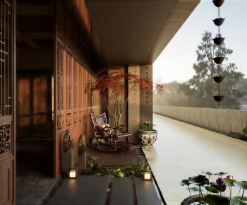 New Chinese Style Courtyard/landscape-ID:793818957