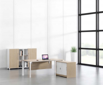 Modern Office Desk And Chair-ID:738451004
