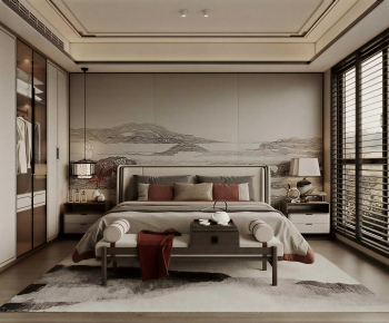 New Chinese Style Bedroom-ID:512149103