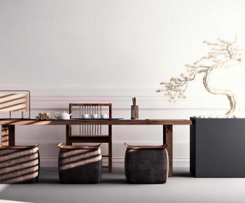 New Chinese Style Tea Tables And Chairs-ID:964452034
