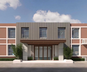 Modern Facade Element-ID:688338042