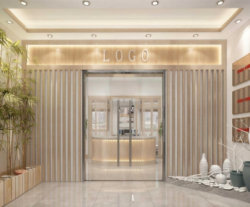 New Chinese Style Office Reception Desk-ID:203186997