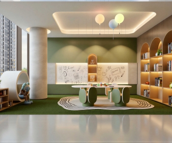 Modern Children's Room Activity Room-ID:983777053