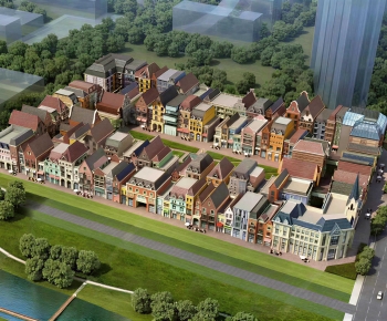 European Style Architectural Bird's-eye View Planning-ID:600121055