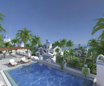 Mediterranean Style Swimming Pool-ID:357847935