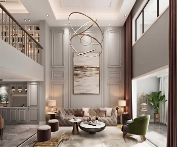 European Style A Living Room-ID:601526028