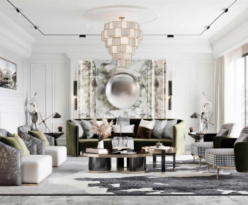 European Style A Living Room-ID:415082935