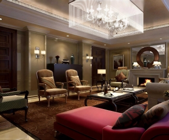 New Classical Style A Living Room-ID:951399094