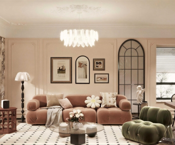 French Style A Living Room-ID:557724951