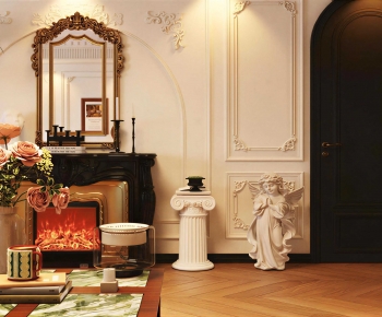 French Style A Living Room-ID:432934053