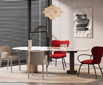 Modern Dining Table And Chairs-ID:591027988