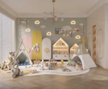 Modern Children's Room Activity Room-ID:423060892