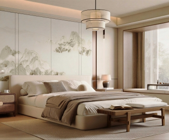 New Chinese Style Bedroom-ID:539298064