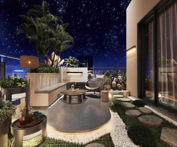 Modern Leisure Balcony-ID:214903124