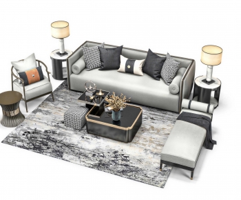 New Chinese Style Sofa Combination-ID:600070954