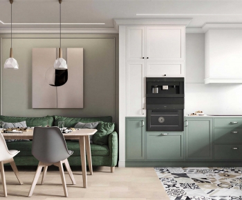 Simple European Style Dining Room-ID:110960056