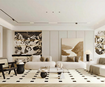 Modern A Living Room-ID:105478053