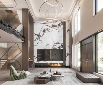 Modern A Living Room-ID:842681885