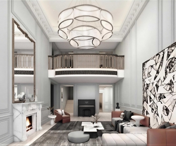 European Style A Living Room-ID:784219988