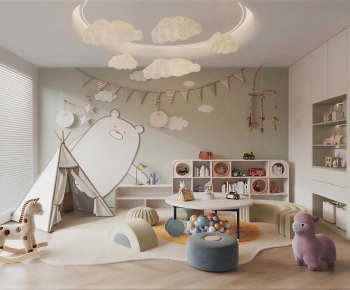 Modern Children's Room Activity Room-ID:998408083