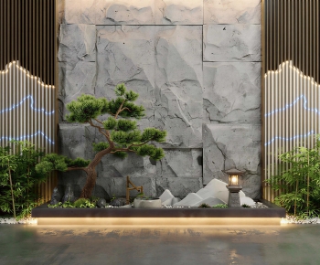 New Chinese Style Plant Landscaping-ID:535845992