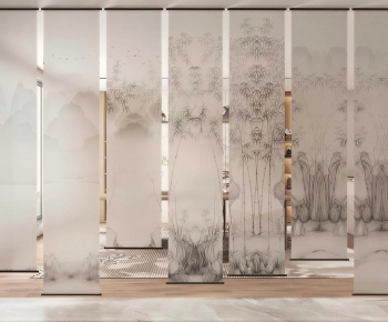 New Chinese Style Door Curtain-ID:475275992