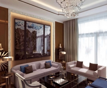 New Classical Style A Living Room-ID:361450919