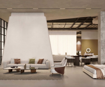 Wabi-sabi Style Exhibition Hall-ID:122776991