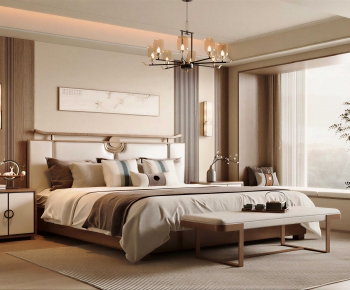 New Chinese Style Bedroom-ID:225339892