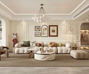 French Style A Living Room-ID:919914968