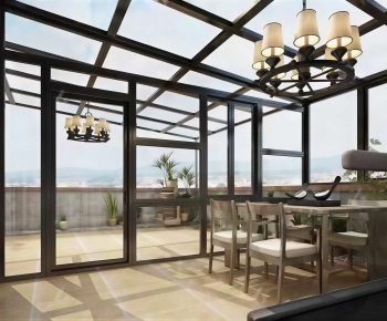 American Style Glass Sun Room-ID:746833094