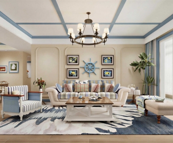 Mediterranean Style A Living Room-ID:320499907