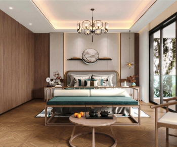 New Chinese Style Bedroom-ID:454545976