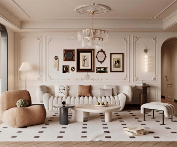 French Style A Living Room-ID:917974008