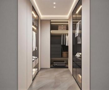 Modern Clothes Storage Area-ID:857295046