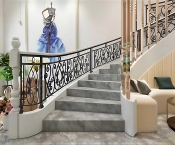 Simple European Style Rotating Staircase-ID:921936994