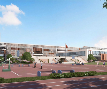 Modern School Building-ID:416784054