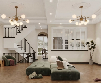 French Style A Living Room-ID:785621889
