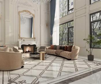 European Style A Living Room-ID:987131127