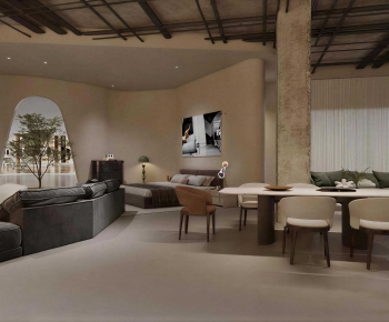 Wabi-sabi Style Exhibition Hall-ID:673985967